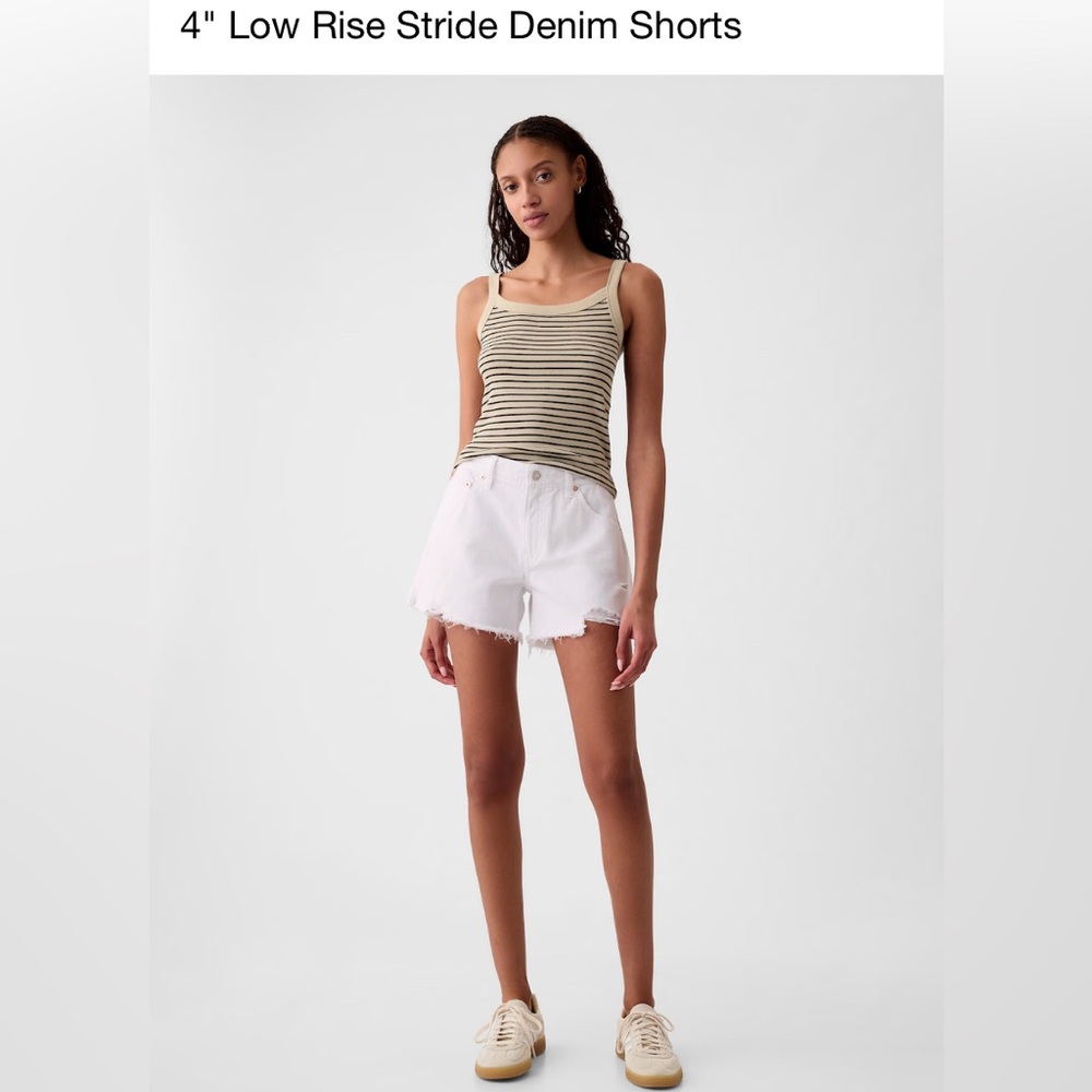 The Gap — Low Rise Stride Denim Shorts